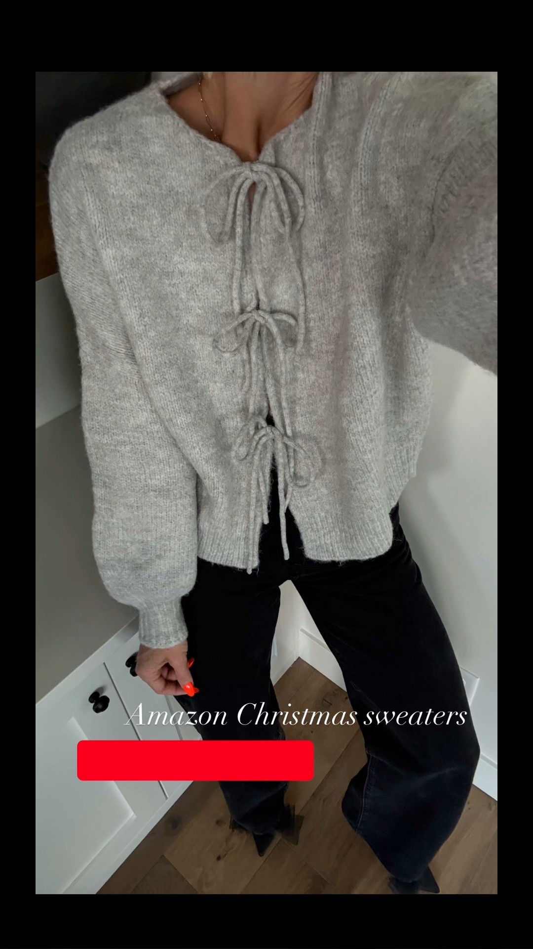 @Amazon Black Friday deals: Holiday sweaters + sweatshirts edition.🎄✨
From solid, classic knits in greens, reds, and cozy neutrals… to graphic and embellished sweatshirts that bring all the festive cheer.
Casual to dressed up and everything in between! 
Wearing size medium in the grey bow tie cardigan sweater. It’s a favorite that I reach for year after year.

#ad #founditonamazon #WinterFavorites2025

#LTKHoliday #LTKCyberWeek #LTKOver40