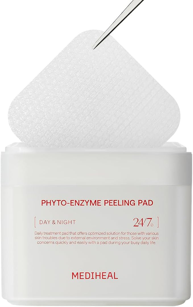 MEDIHEAL Phyto Enzyme Peeling Pad - Vegan Face Resurfacing Gauze Pads with LHA & Papaya Enzym - P... | Amazon (UK)