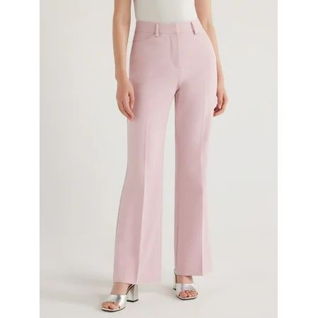 Scoop Women s High Waisted Bootcut Trouser Suit Pants 32 Inseam Sizes 0-18 | Walmart (US)