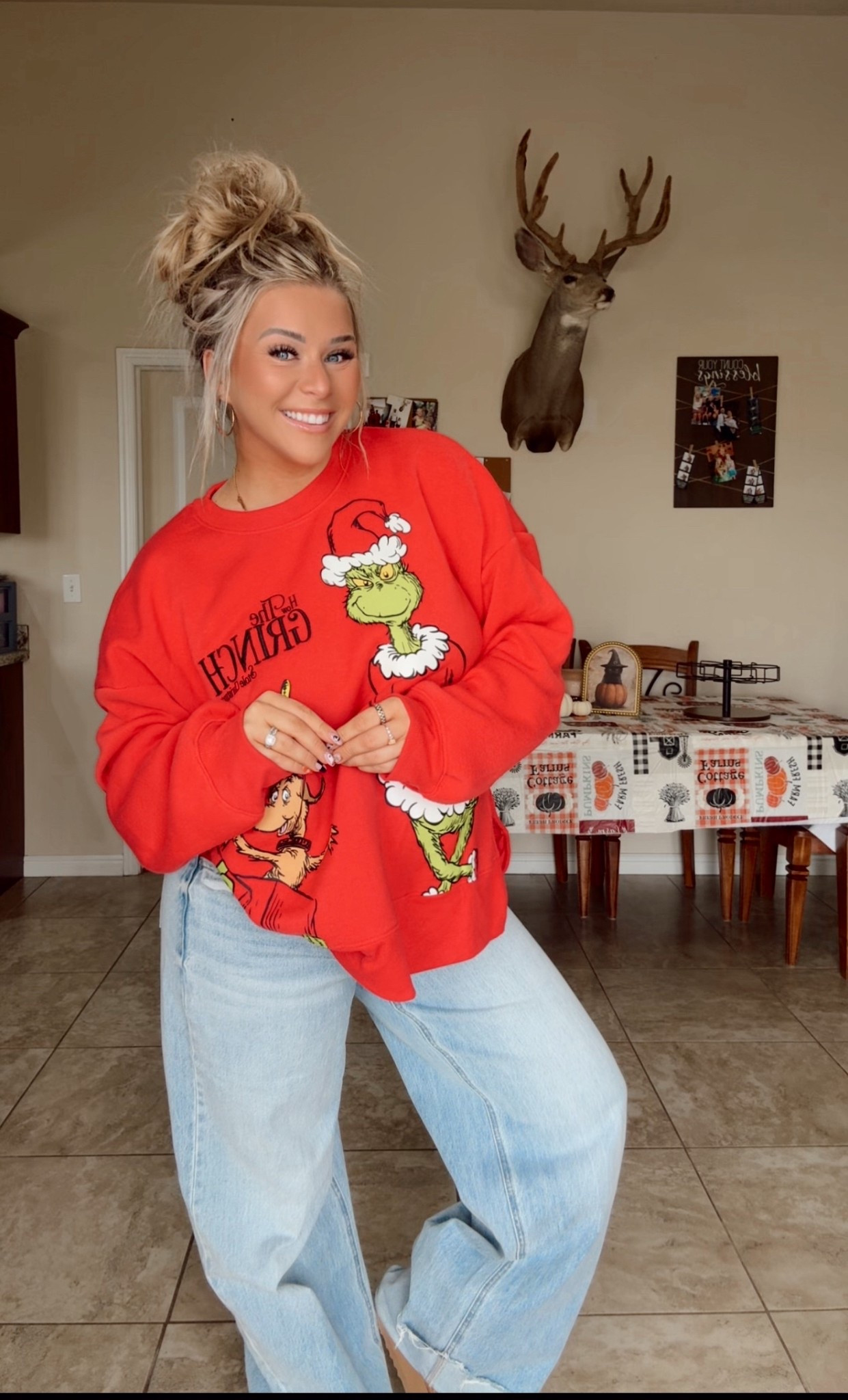 Christmas grinch pullover #ut #kyygirl #maternity 

#LTKHoliday
