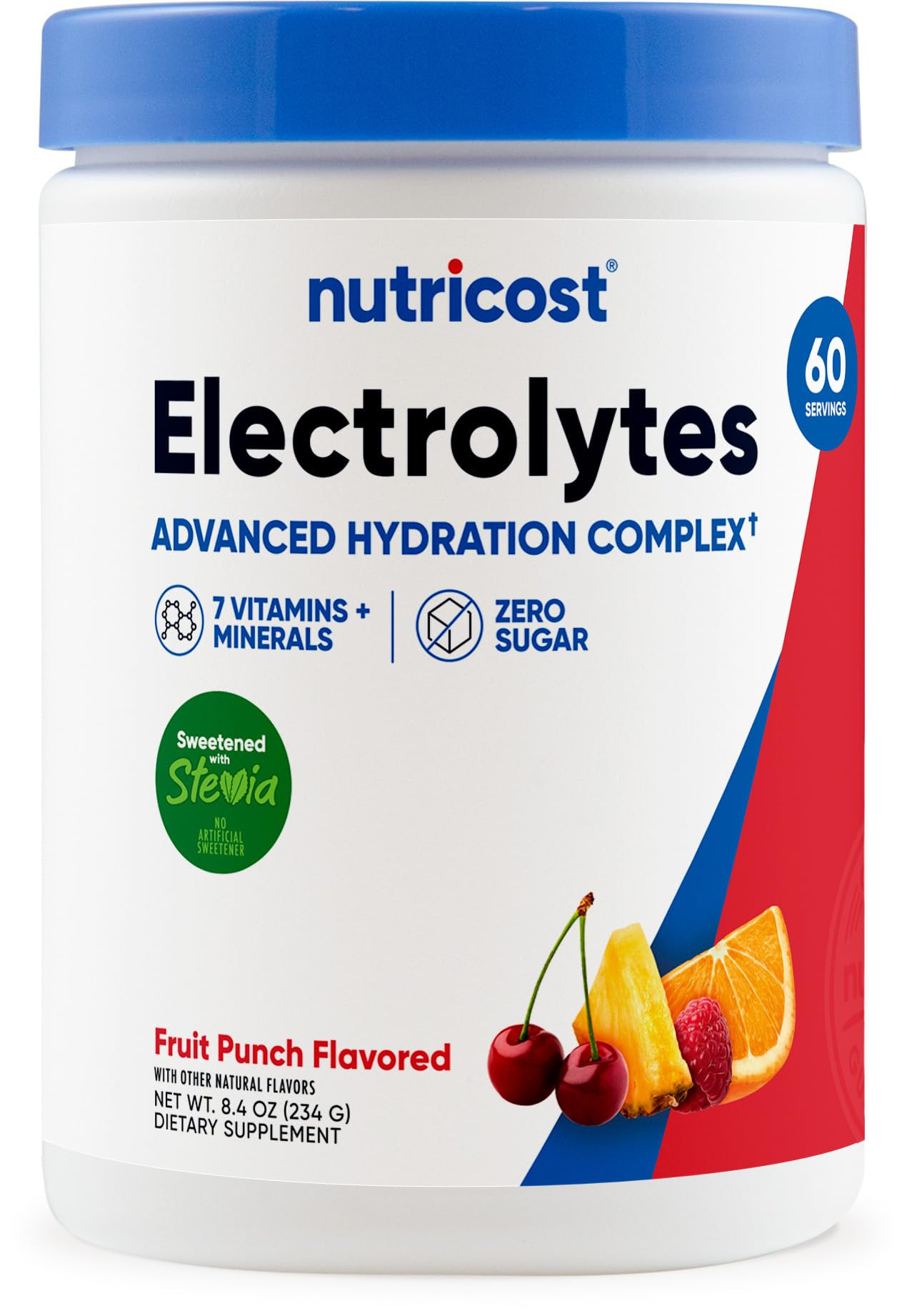 Nutricost Electrolyte Complex Powder (60 Servings, Fruit Punch) - Hydration Supplement Drink Mix ... | Amazon (US)