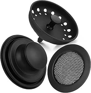 3 Pack of Kitchen Sink Stopper Strainer, Upgraded Sink Basket Strainer Set, Universal Anti-Cloggi... | Amazon (US)