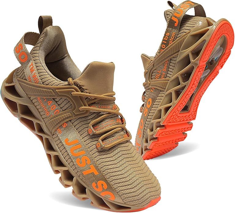 UMYOGO Mens Athletic Walking Blade Running Tennis Shoes Fashion Sneakers | Amazon (US)