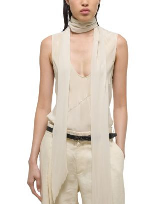 Sleeveless Silk Scarf Top | Bloomingdale's (US)