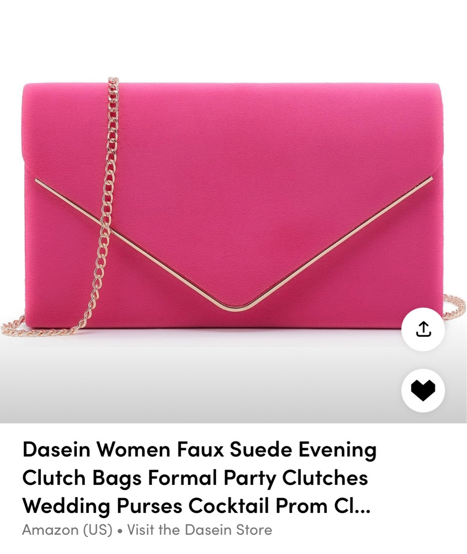 The most perfect pink clutch!!! Comes in white too 🚨