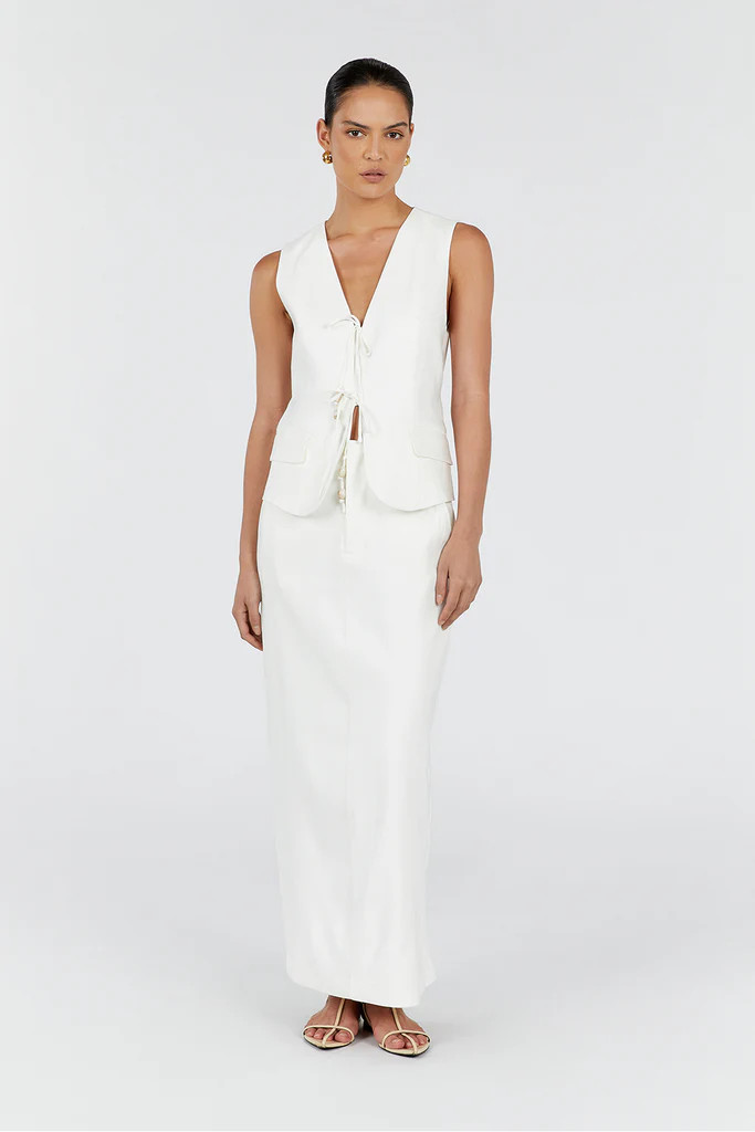 LUCCA MILK MIDI SKIRT | DISSH