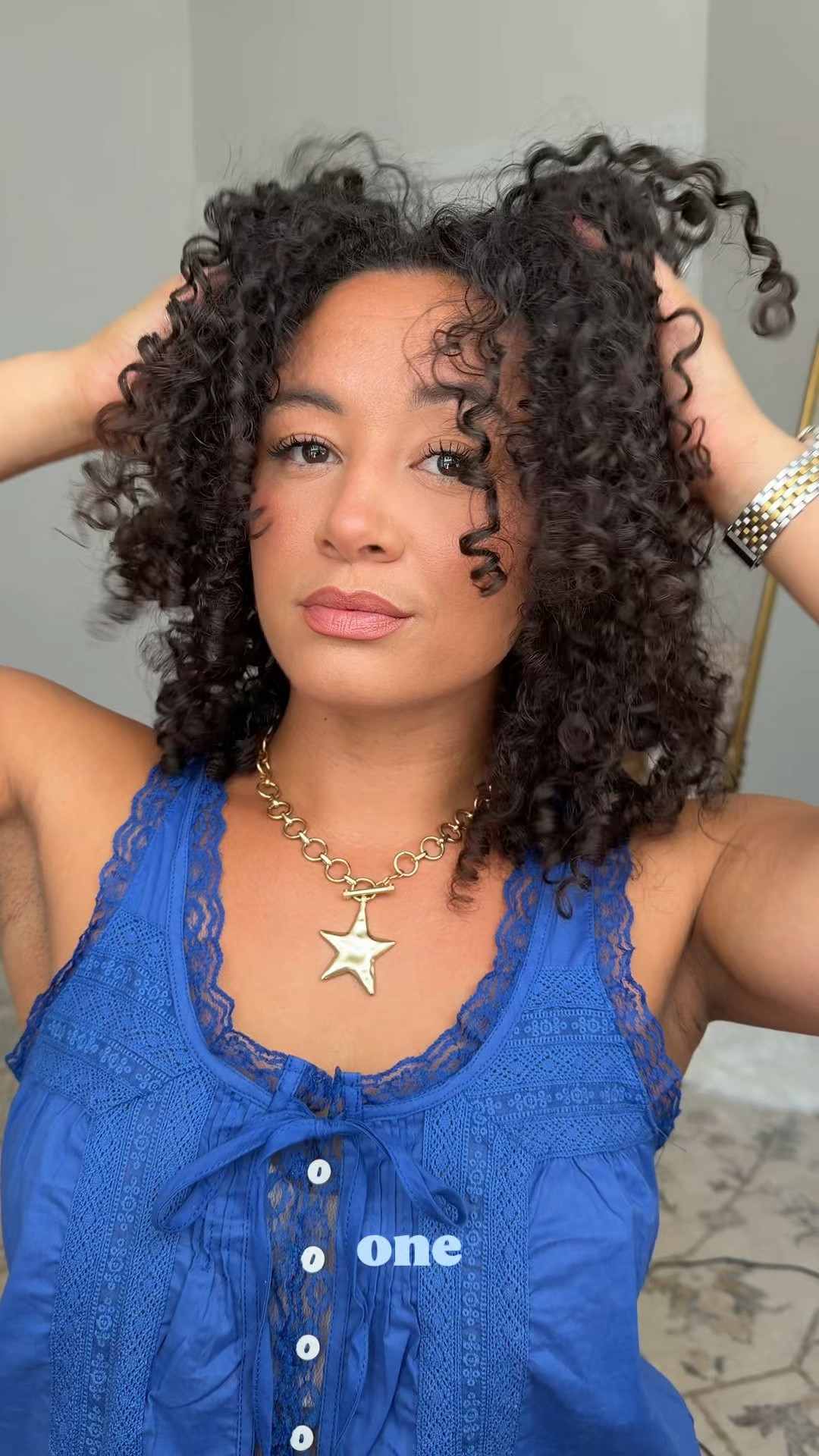 Top is Amazon wearing medium also linked my necklace and hair care I use for this style! #hairroutine #curlyhair #beauty #hairproducts

#LTKmomlife #LTKgrwm #LTKBeauty