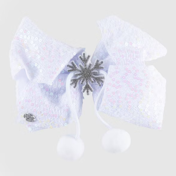 Girls' JoJo Siwa Glitter and Pom Pom Bow Hair Clip | Target