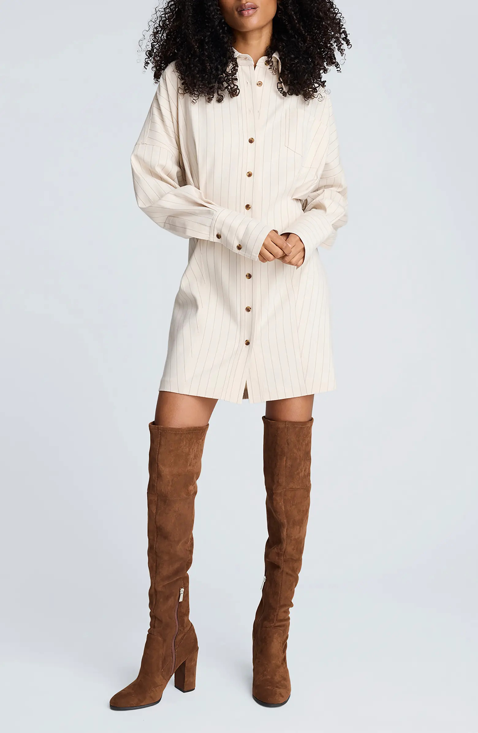 Stripe Long Sleeve Shirtdress | Nordstrom