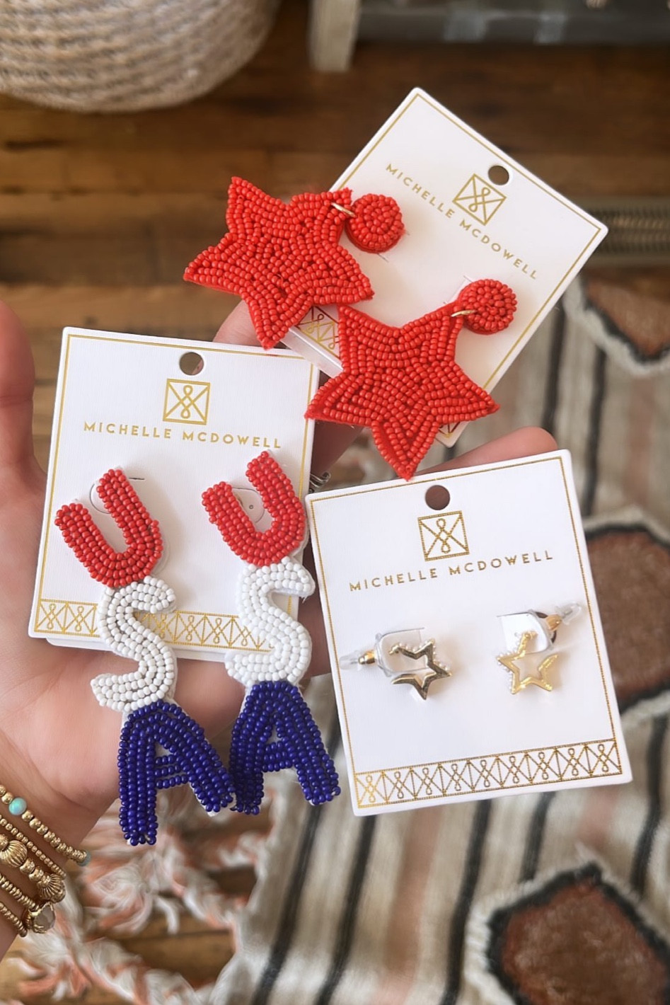 Memorial day, July 4th, Independence day, Labor day, earrings, usa, star earrings 

#LTKunder50 #LTKSeasonal #LTKGiftGuide