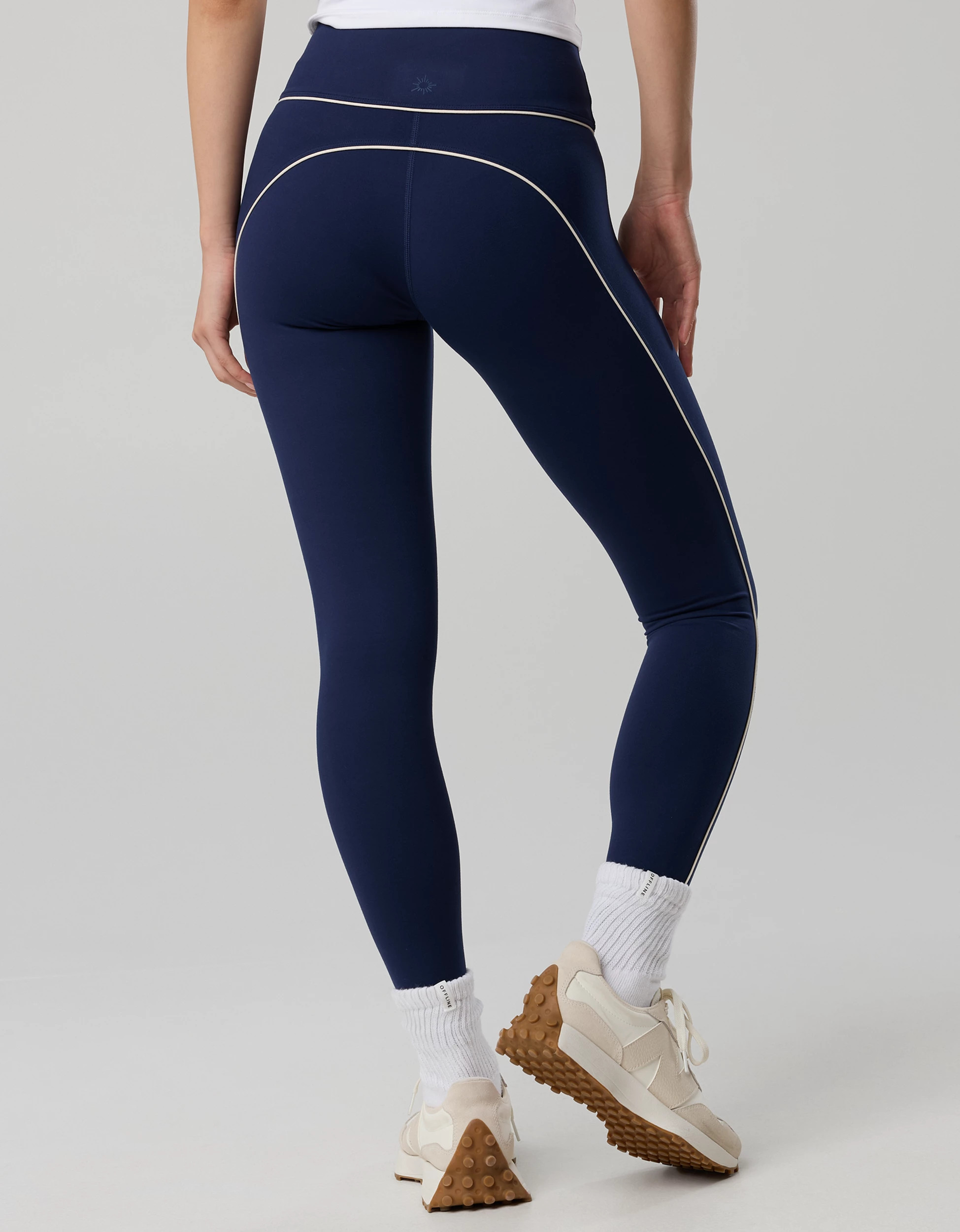 OFFLINE By Aerie The Hugger High Waisted Piping Legging | American Eagle Outfitters (US & CA)
