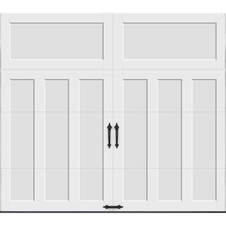 Coachman Linear Design 9 ft x 7 ft Insulated 18.4 R-Value White Garage Door with Solid TOP11 | The Home Depot