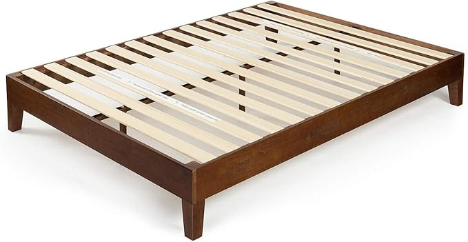 Zinus Marissa 12 Inch Deluxe Wood Platform Bed / No Box Spring Needed / Wood Slat Support / Antiq... | Amazon (US)
