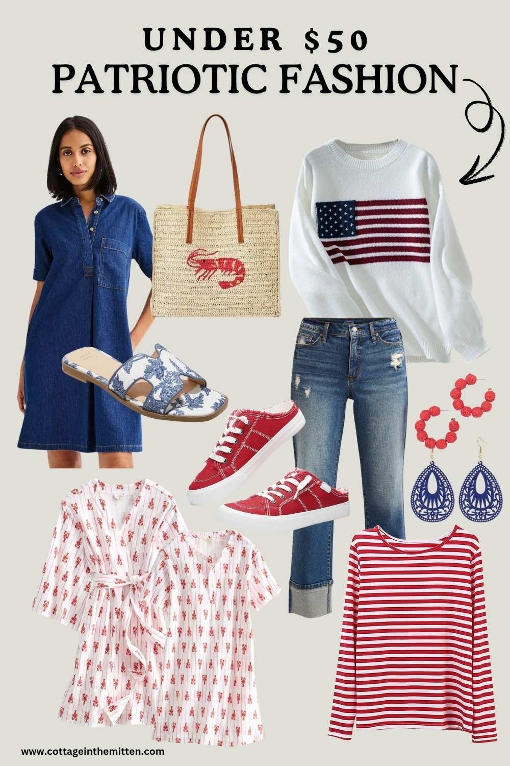 Discover the best budget-friendly patriotic fashion pieces for the season! From casual fashion staples to stylish red, white, and blue! Fashion looks all under $50!

#LTKSeasonal #LTKFindsUnder50