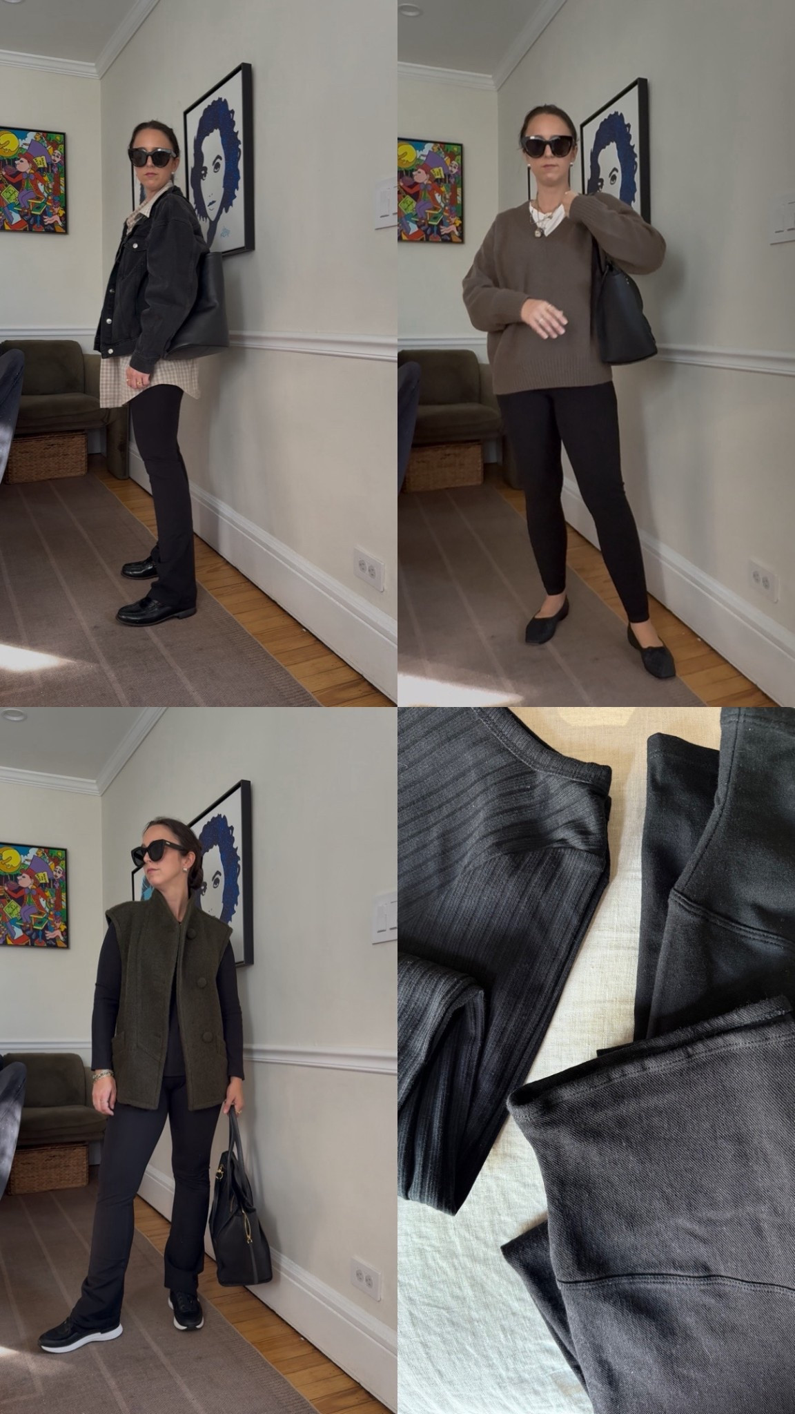 Built three outfits around my favorite Yummie leggings and shirt 🖤 Sharing the full looks and close-ups so you can see how easy they are to style. From cozy layers to polished classics, these are the pieces I keep reaching for this season. Everything is linked so you can shop the exact outfits.