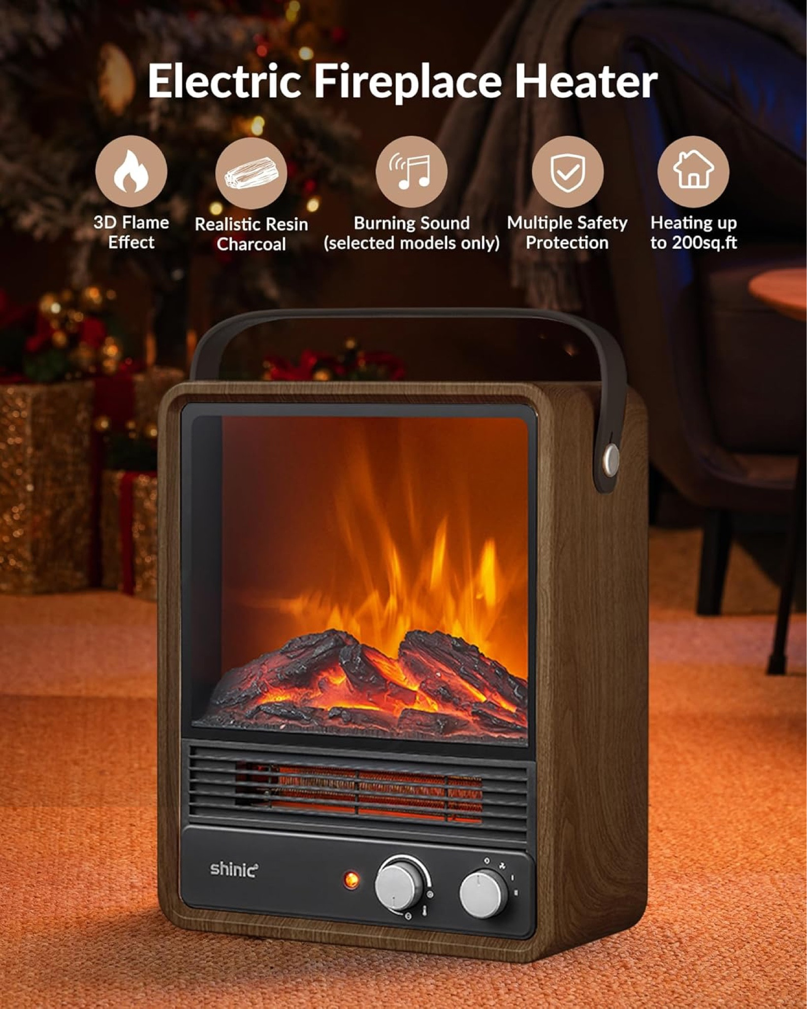 I was on the hunt for a little space heater for my porch. I specifically wanted one that made a crackling noise and I found it! I absolutely love it! 

#LTKFindsUnder100 #LTKGiftGuide #LTKHome