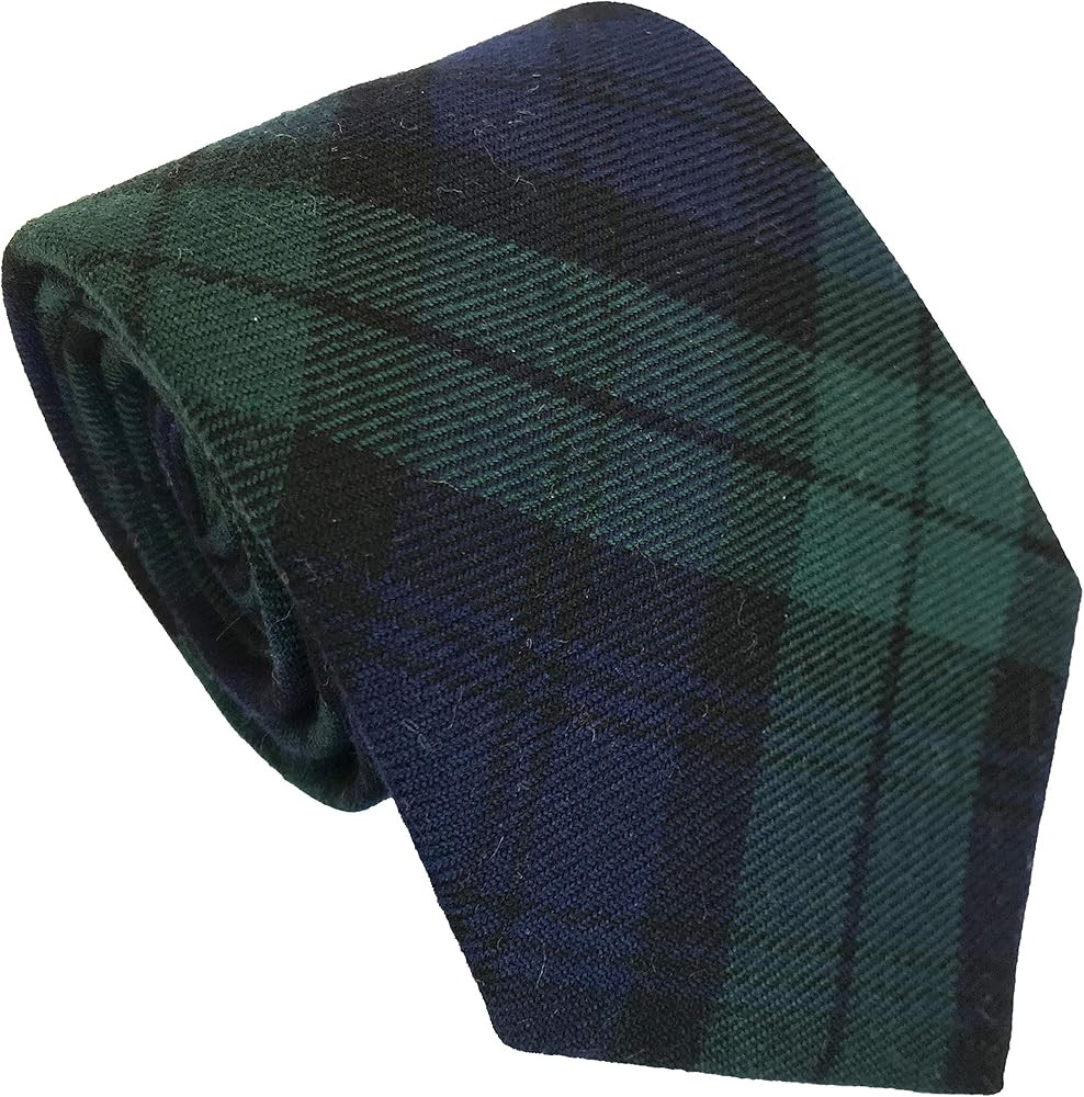 Men's Black Watch Tartan Scottish Plaid Neck Tie | Amazon (US)