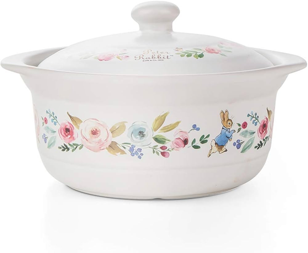 BB&UU Ceramic Slow Stew Pot with Lid,Delicious Large Capacity Stockpot Soup Pot,Round Ceramic Cas... | Amazon (US)
