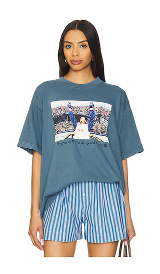 Talladega Nights If You Ain't First, You're Last Boxy Tee in Blue Pigment | Revolve Clothing (Global)