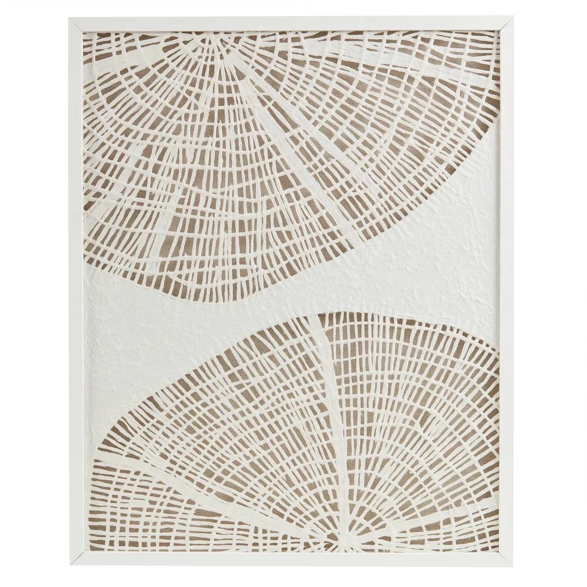 Madison Park 25.25"x31.25" Solana Framed Abstract Coastal Rice Shadowbox Wall Decor | Target