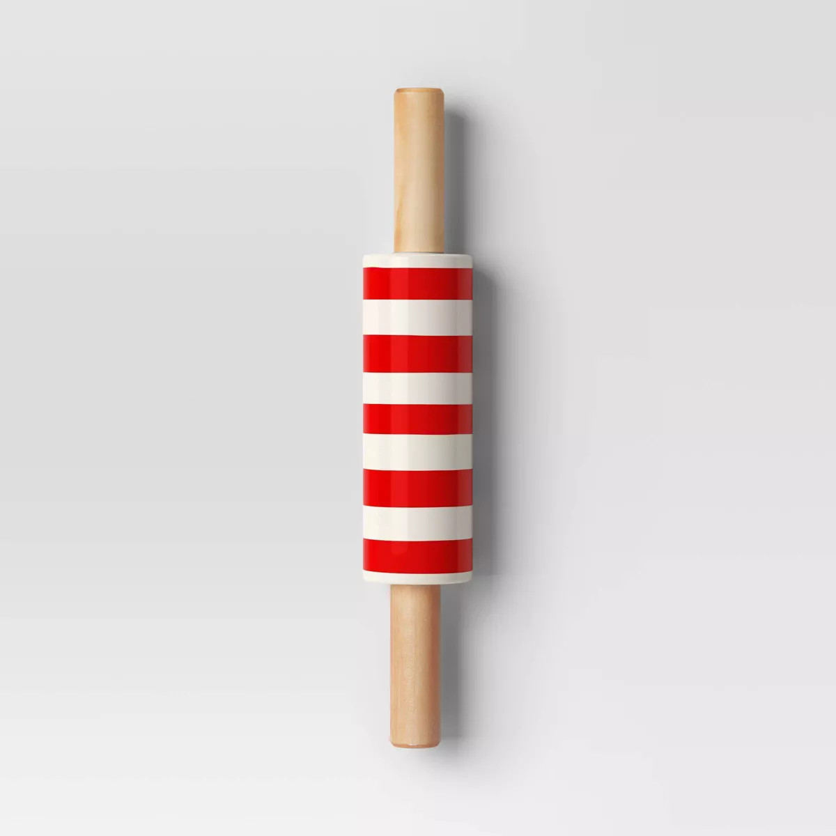 2" Christmas Red Striped Handled Rolling Pin - Wondershop™ | Target