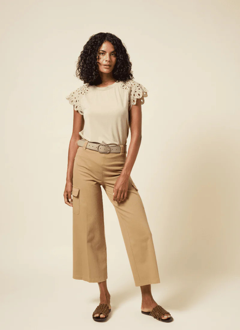 Erin West Utility Wide Leg Crop (26" Inseam) | Lysse