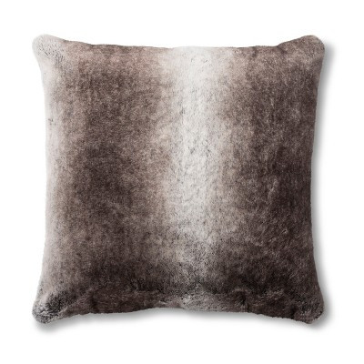 Neutral Faux Fur Euro Pillow - Fieldcrest® | Target