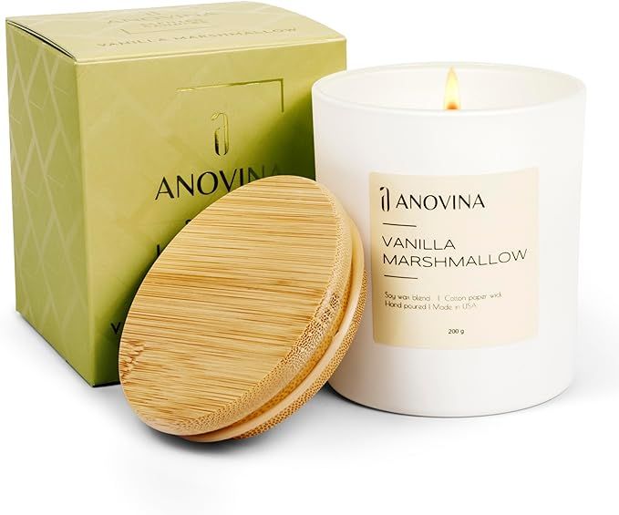 Anovina Scented Soy Blend Candle with Gift Box.  Non-Toxic Candles for Home, Candle Gifts for Wo... | Amazon (US)