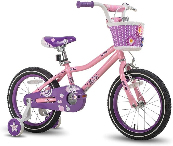 JOYSTAR Paris Girls Bike for Toddlers and Kids 2-9 Years Old, 12 14 16 18 Inch Kids Bike with Tra... | Amazon (US)