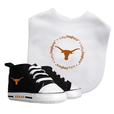 Baby Fanatic 2 Piece Bid and Shoes - NCAA Texas Longhorns - White Unisex Infant Apparel | Target