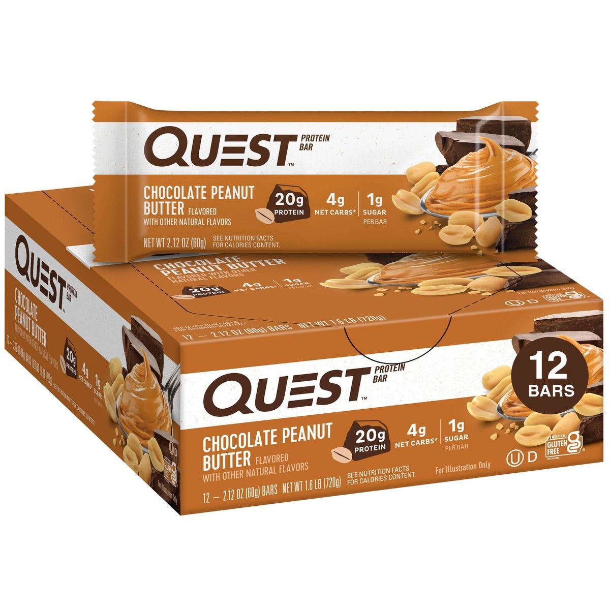 Quest Nutrition Protein Bar - Chocolate Peanut Butter | Target