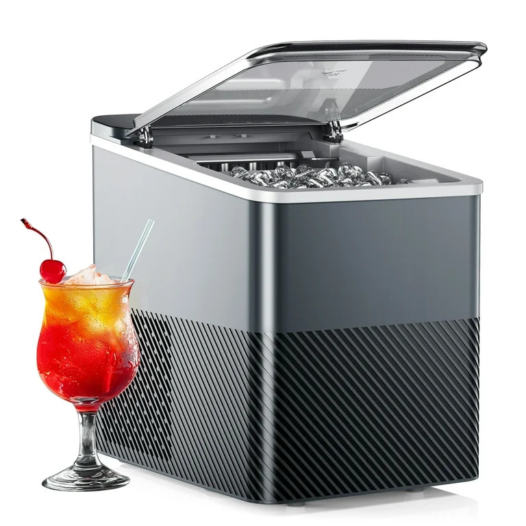 EUHOMY Countertop Ice Maker, Portable 2-Size Bullet Ice Machine with Self-Cleaning, 26.5 Lbs/24H,... | Walmart (US)