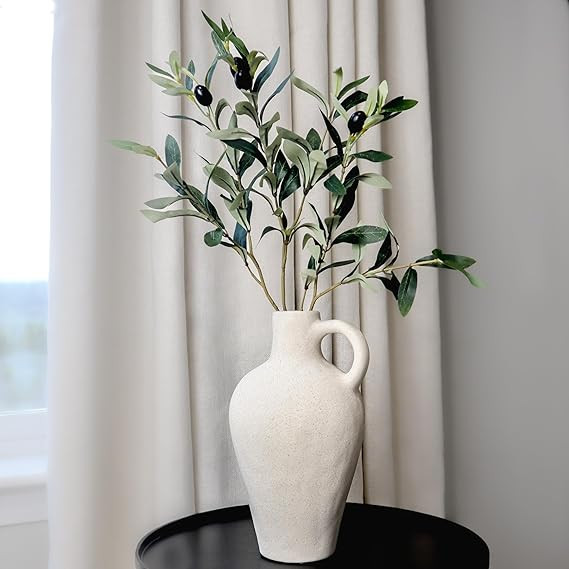 Laurel and Vine Matte Textured Vase - with Olive Branches for Vases - 22 Inches Tall - Medium Siz... | Amazon (CA)