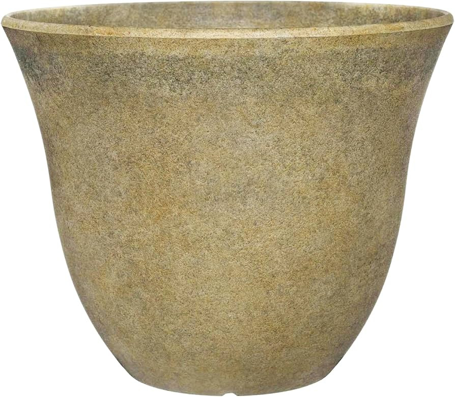 Classic Home and Garden Honeysuckle Resin Flower Pot Planter, Fossil Stone, 15" | Amazon (US)