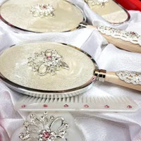 Vintage Floral Embroidered Brush Set - Two Brushes - 1950s Vanity Decor | Etsy (US)