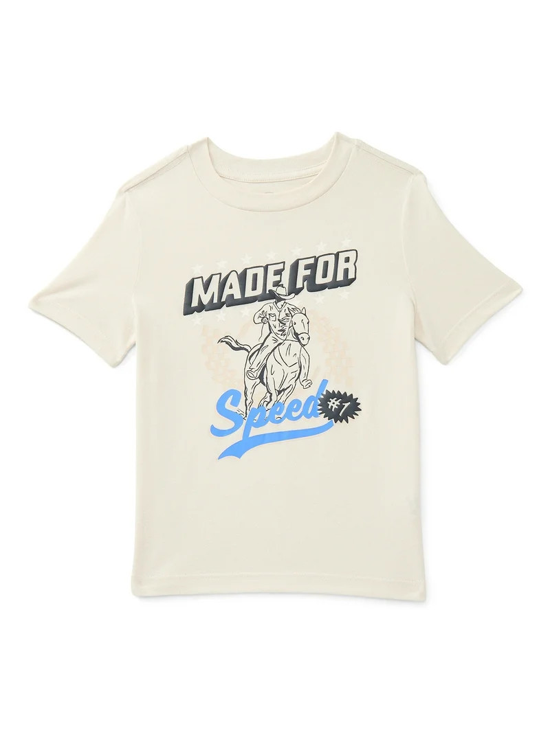 Wonder Nation Little Boys Graphic Tee with Short Sleeves, Sizes 4-10 | Walmart (US)