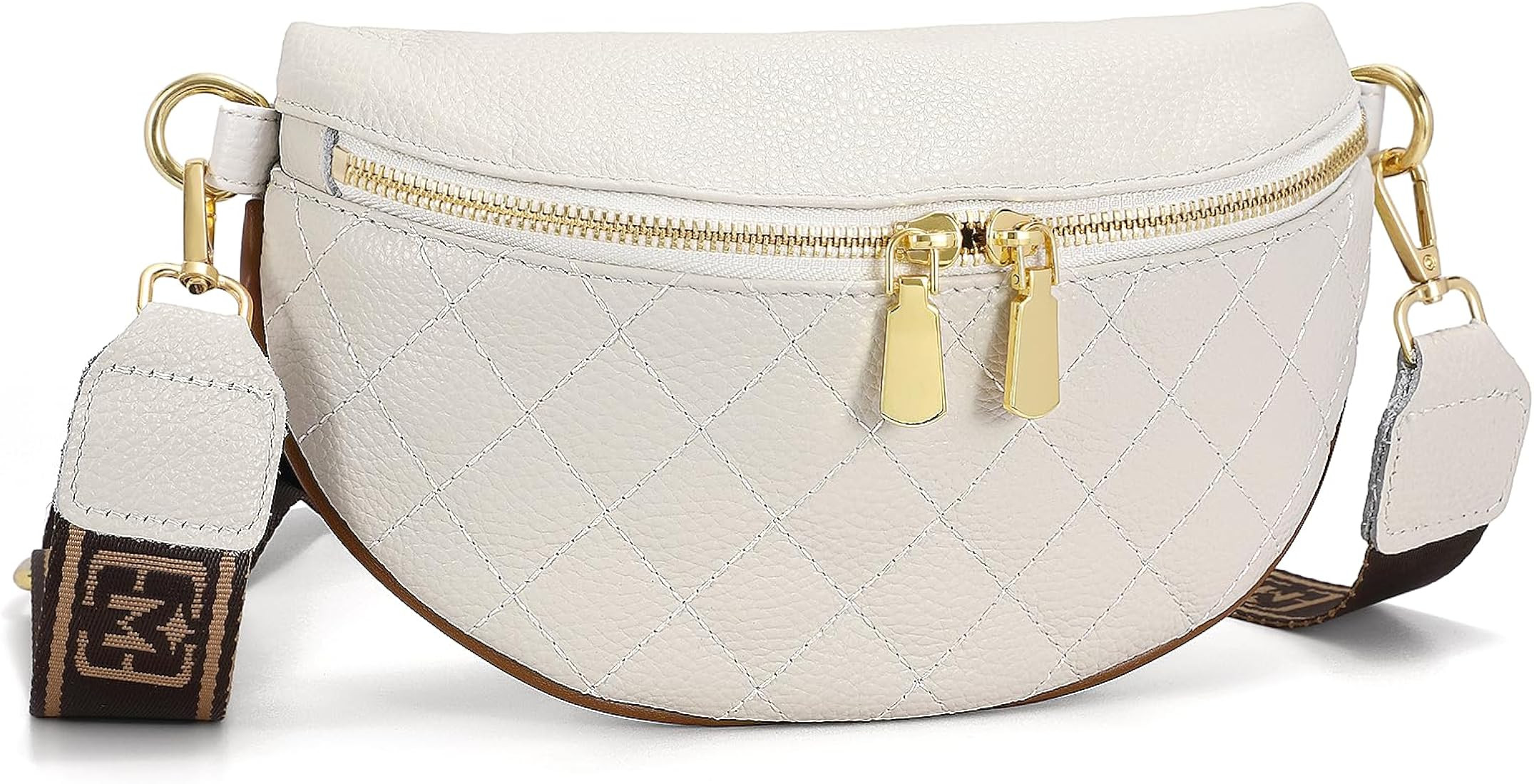 Sling Bag for Women PU Leather Fanny Pack Crossbody Bags Small Sling Backpack Purse Chest Bag for Tr | Amazon (US)