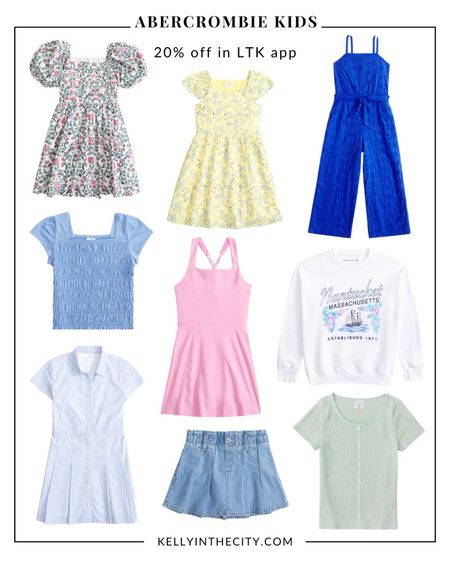 My few thoughts on my picks from the LTK Spring Sale :
🤍 I LOVE that Abercrombie Kids describes their sweatshirts as “legging friendly.” Plus, their designs are so fun!

🤍 The blue and white striped shirt dress is what my preppy dreams are made of.  TOO GOOD.

🤍 Speaking of dresses: the mini version of Abercrombie’s famous puff sleeve dress is *perfect* for a matching moment. How could you resist?!

🤍 Skorts > skirts, any day. Kudos to Abercrombie Kids for giving me one less thing to worry about!

#LTKSpringSale #LTKkids #LTKfindsunder50