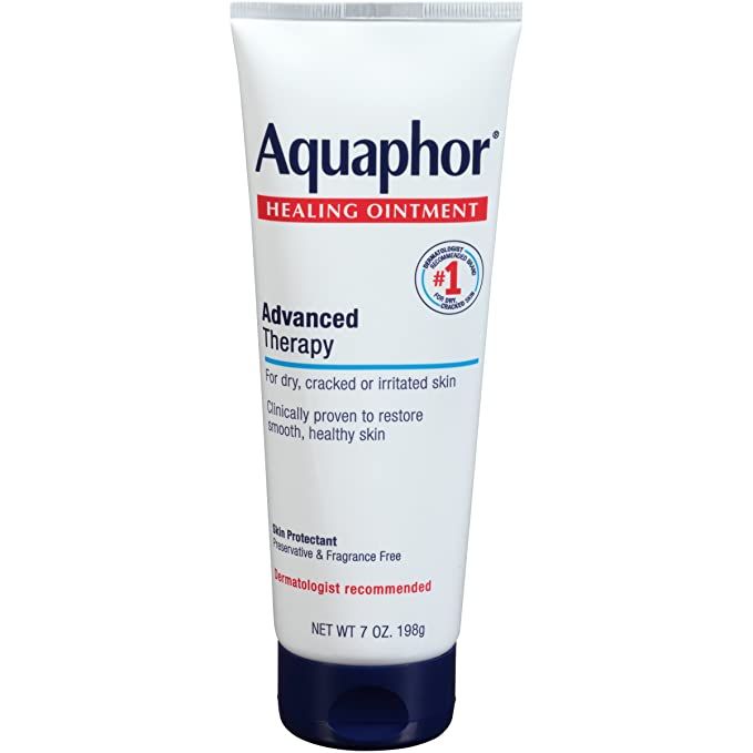 Aquaphor Healing Ointment, Dry Skin Moisturizer for Hands, Heels, Elbows, Lips, Fragrance Free, 7... | Amazon (US)