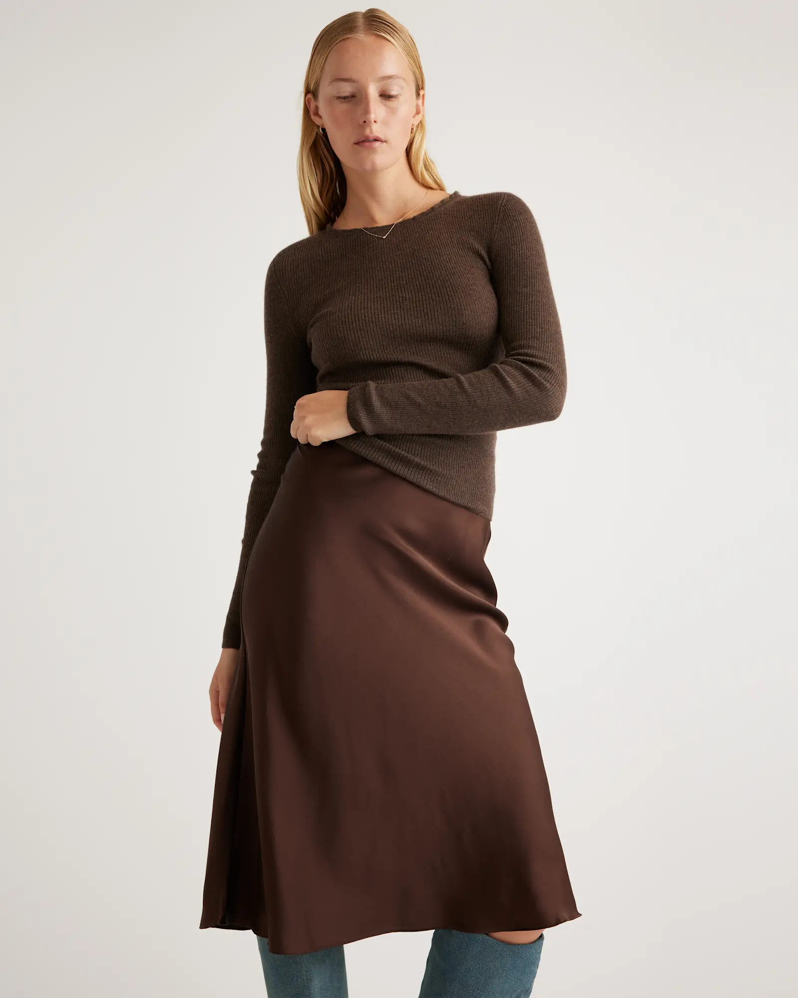 100% Washable Silk Skirt | Quince