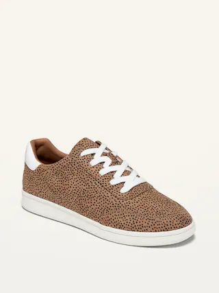 Soft-Brushed Faux-Suede Sneakers For Women | Old Navy (US)