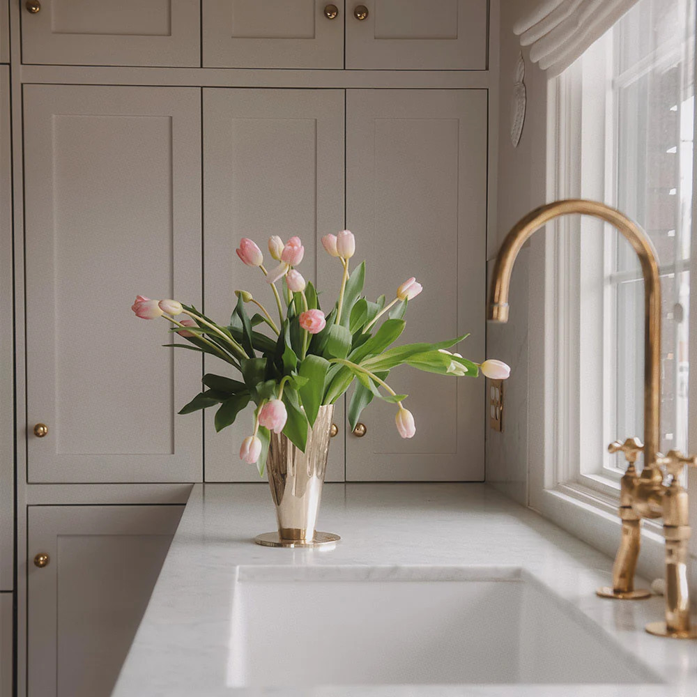 Fluted Sweetgrass Vase | Roan Iris