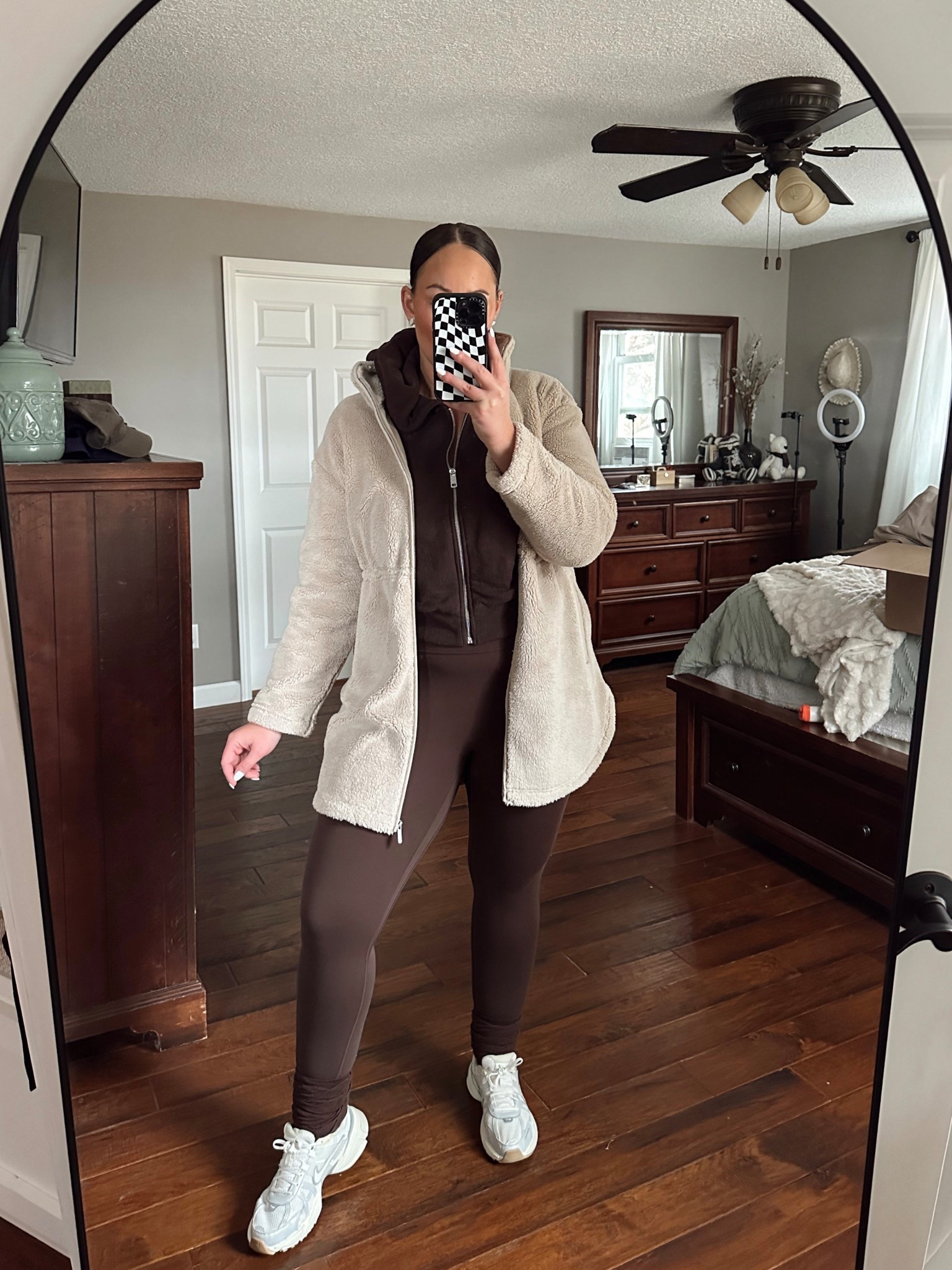 COMFY OOTD! Everything is on sale for Black Friday 👏 

Zella Sherpa jacket is under $70 - wearing large
Abercrombie YPB activewear set is on sale plus use code CYBERAF for extra 15% off. Wearing a large in leggings, bra, and zip up.

Black Friday deals 2025

#LTKSaleAlert #LTKCyberWeek