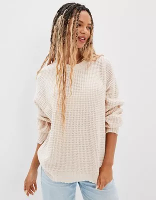 AE Oversized Waffle Knit Sweater curated on LTK