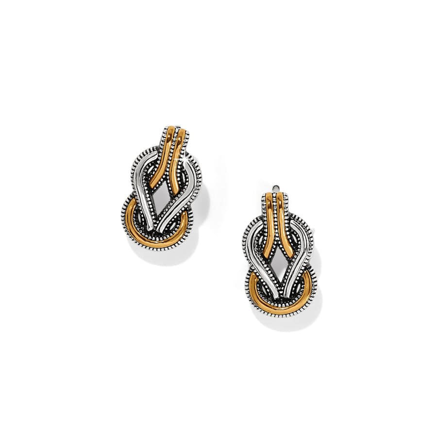 Interlok Harmony Two Tone Post Earrings | Brighton