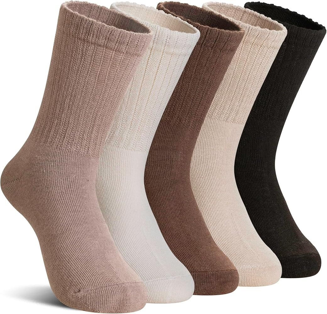 DoSmart Kids Girls Boys Socks Youth Teen Athletic Sport Basketball Soft Breathable Cotton Crew So... | Amazon (US)