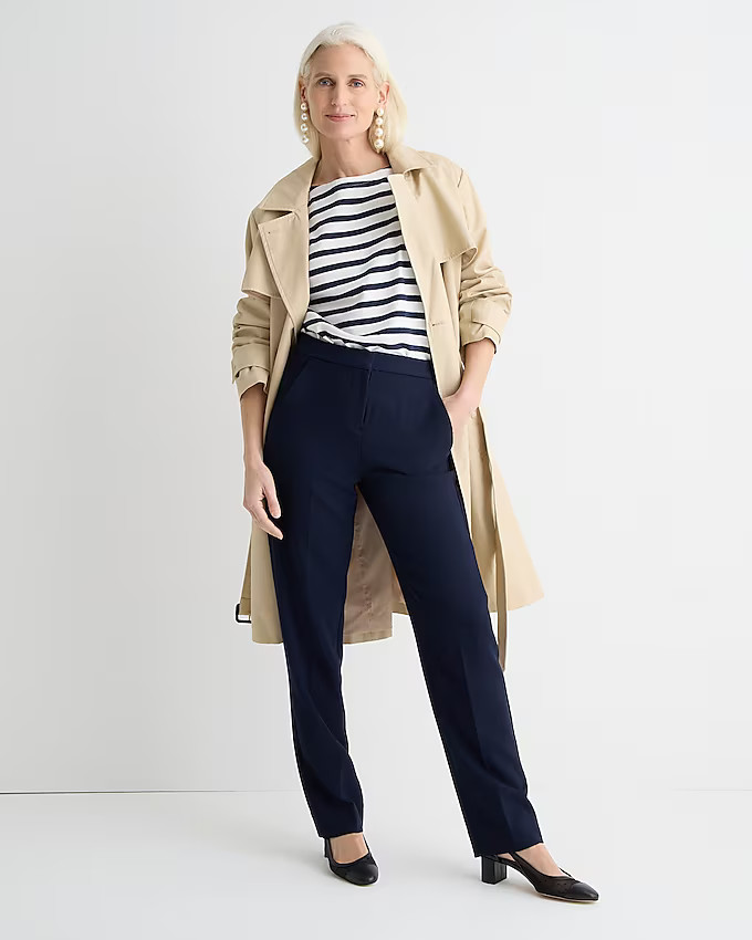 Kate straight-leg pant in four-season stretch | J. Crew US