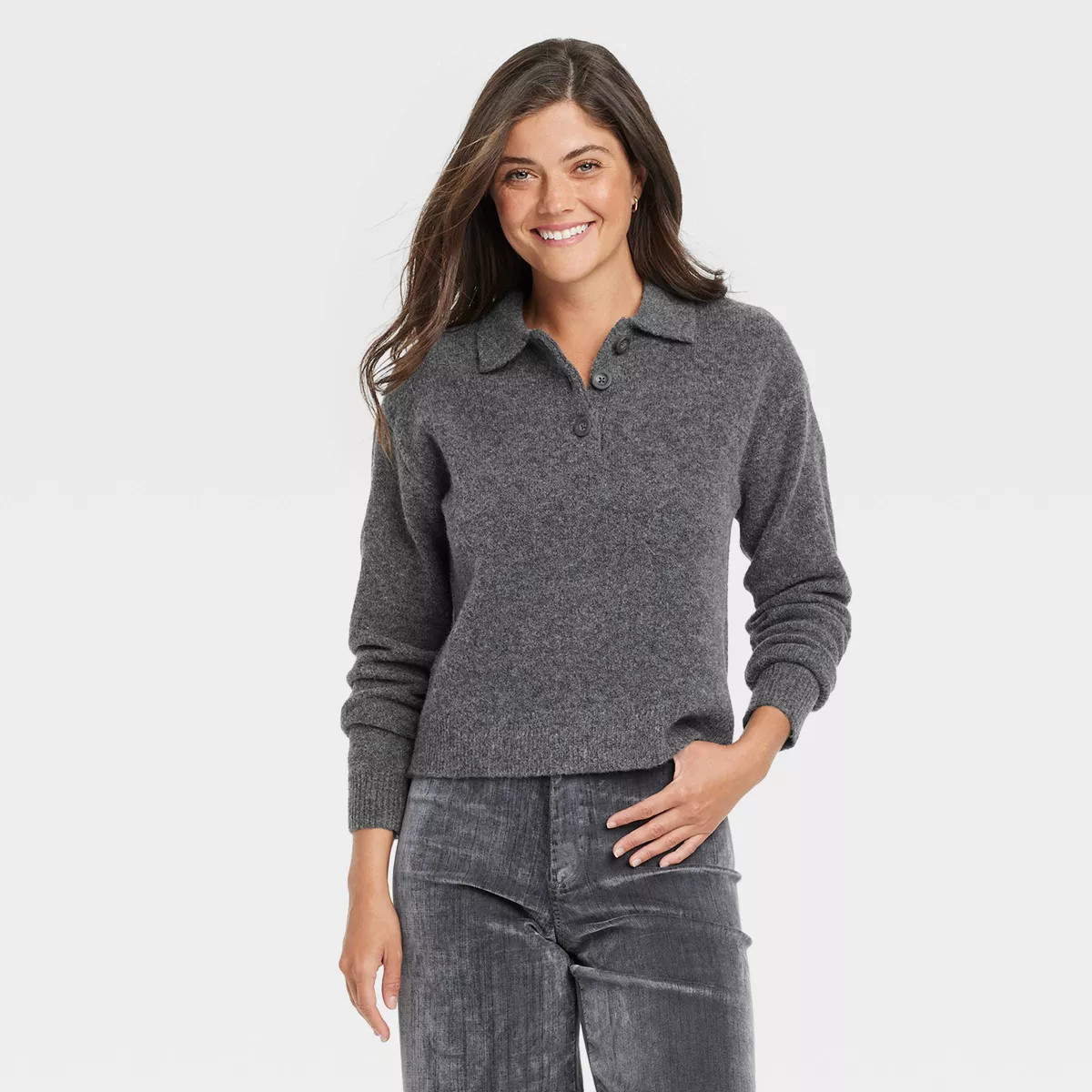 Women's Collared Pullover Sweater - Universal Thread™ | Target