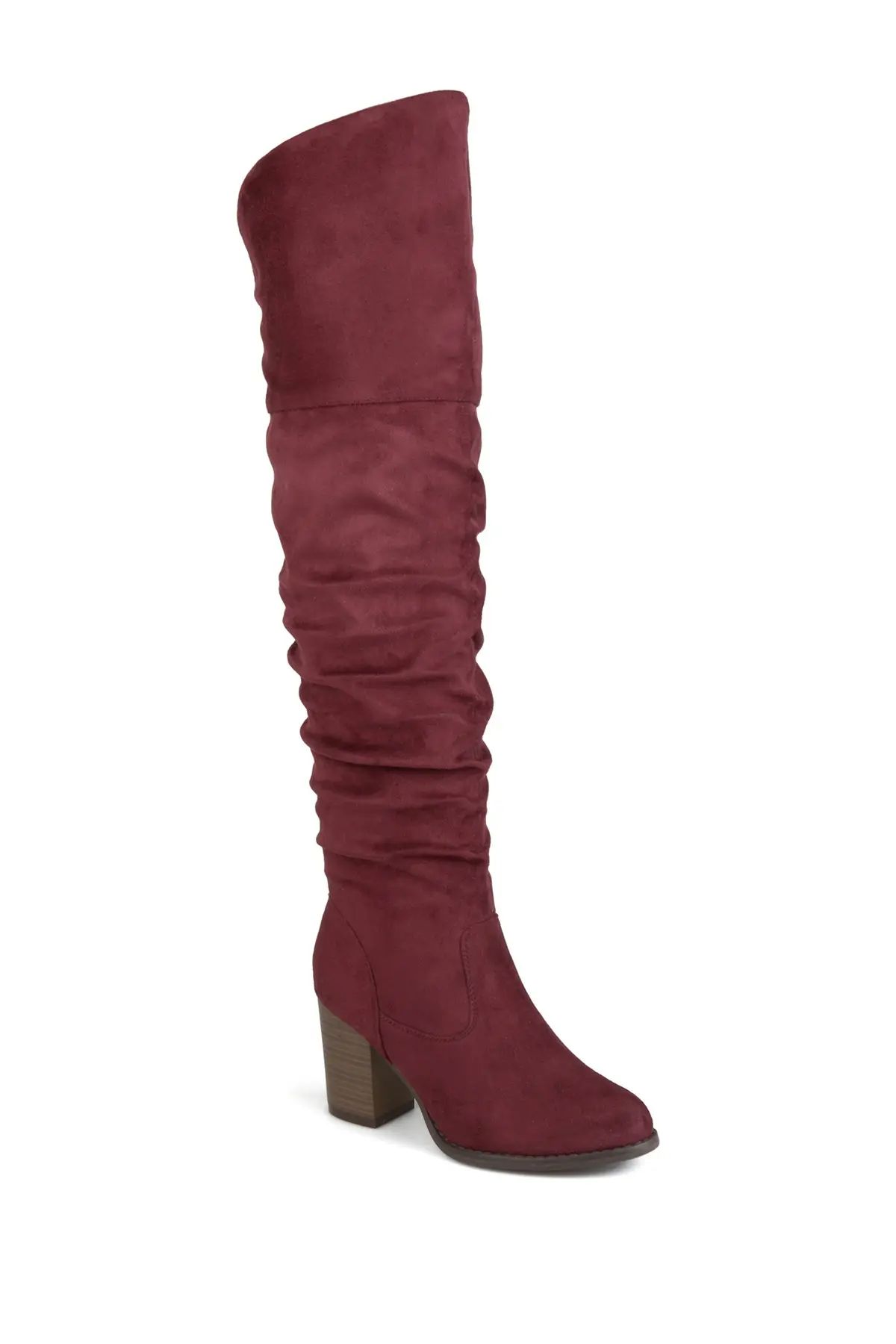 JOURNEE Collection Kaison Ruched Tall Boot - Extra Wide Calf at Nordstrom Rack | Nordstrom Rack