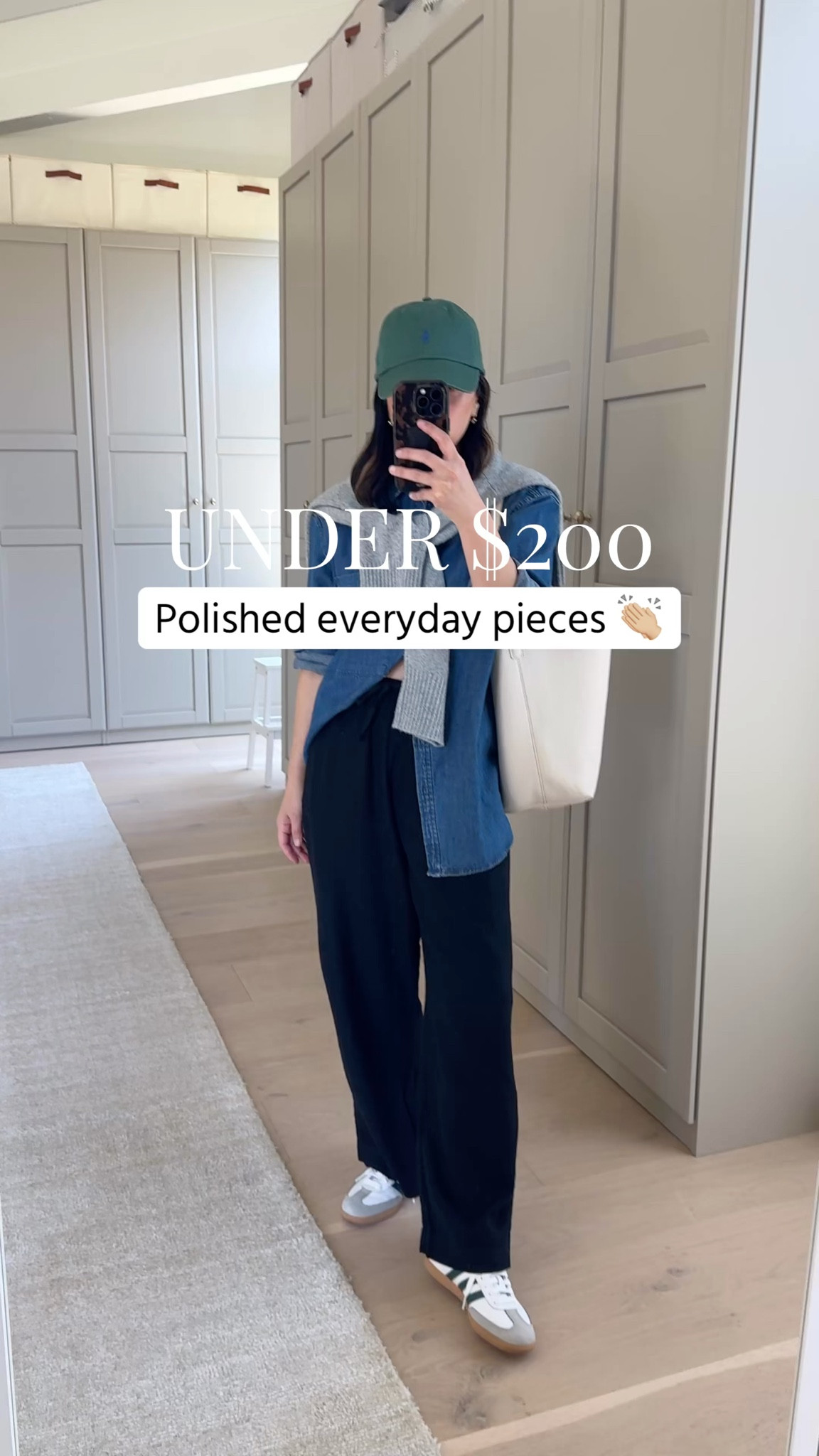 Yes, elevated style that’s comfortable and every piece is under $200. It’s can be done 👏🏼. 

AYR deep end denim shirt xs
Gap factory linen pants petite xs
Amazon socks
Everlane cashmere sweater xs
Adidas Samba sneakers 4 men’s
Quinc bucket bag
Polo Ralph Lauren hat
Electric Picks earrings
Dorsey James necklace 15”

Petite style, spring outfits 2026

#LTKootd #LTKPetite #LTKmomlife